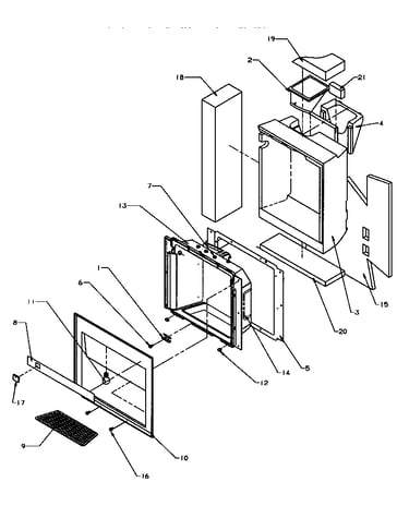 Ice and water cavity (grh2203b/p1168106we) (grh2203w/p1168105ww) (grh2402sw/p1168104ww)