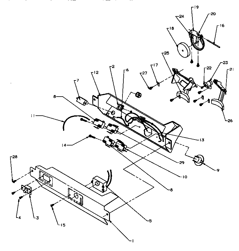 ELECTRONIC BRACKET ASSEMBLY (GRH2203B/P1168106WE) (GRH2203W/P1168105WW) (GRH2402SW/P1168104WW)