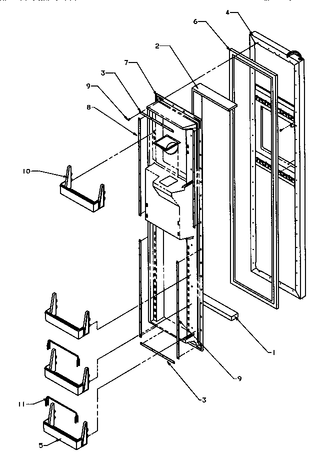 Freezer door (spd22q2e/p1181314we) (spd22q2l/p1181314wl) (spd22q2w/p1181314ww) (spd25qa3e/p1181315we) (spd25qa3e/p1181321we) (spd25qa3l/p1181315wl) (spd25qa3l/p1181321wl) (spd25qa3w/p1181315ww) (spd25qa3w/p1181321ww)