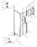 Refrigerator door hinge and trim parts (spd22q2e/p1181314we) (spd22q2l/p1181314wl) (spd22q2w/p1181314ww) (spd25qa3e/p1181315we) (spd25qa3e/p1181321we) (spd25qa3l/p1181315wl) (spd25qa3l/p1181321wl) (spd25qa3w/p1181315ww) (spd25qa3w/p1181321ww)