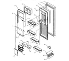 Amana SPD22Q2W-P1181314WW refrigerator door (spd27q2e/p1181316we) (spd27q2l/p1181316wl) (spd27q2w/p1181316ww) diagram