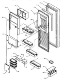 Refrigerator door (spd27q2e/p1181316we) (spd27q2l/p1181316wl) (spd27q2w/p1181316ww)