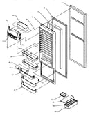 Refrigerator door (spd22q2e/p1181314we) (spd22q2l/p1181314wl) (spd22q2w/p1181314ww)