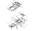 Amana SPD22Q2W-P1181314WW refrigerator shelving and drawers (spd22q2e/p1181314we) (spd22q2l/p1181314wl) (spd22q2w/p1181314ww) diagram