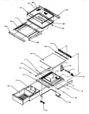 Refrigerator shelving and drawers (spd22q2e/p1181314we) (spd22q2l/p1181314wl) (spd22q2w/p1181314ww)