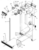 Refrigerator/freezer controls and cabinet parts