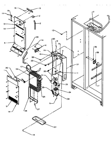 Evaporator and air handling