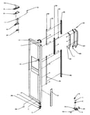 Freezer door hinge and trim parts (sxd22q2e/p1181308we) (sxd22q2l/p1181308wl) (sxd22q2w/p1181308ww)