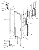 Refrigerator door hinge and trim parts (sxd22q2e/p1181308we) (sxd22q2l/p1181308wl) (sxd22q2w/p1181308ww) (sxd25qa3e/p1181310we) (sxd25qa3e/p1181320we) (sxd25qa3e/p1181324we) (sxd25qa3l/p1181310wl) (sxd25qa3l/p1181320wl) (sxd25qa3l/p1181324wl) (sxd25qa3w/p