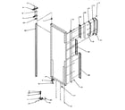 Amana SXD22Q2W-P1181308WW refrigerator door hinge and trim parts (sxd27q2e/p1181313we) (sxd27q2l/p1181313wl) (sxd27q2w/p1181313ww) diagram