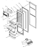Refrigerator door (sxd22q2e/p1181308we) (sxd22q2l/p1181308wl) (sxd22q2w/p1181308ww)