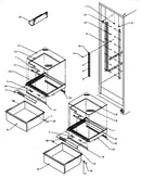 Refrigerator shelving and drawers