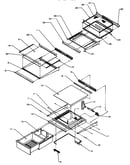 Refrigerator shelving and drawers