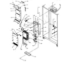 Amana SXD22Q2L-P1181308WL evaporator and air handling diagram