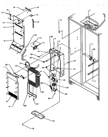 Evaporator and air handling