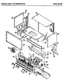 Control panel, top frame