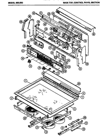 Main top, control panel