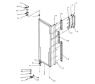 Amana SSD22NL-P1181302WL refrigerator door hinge and door parts diagram