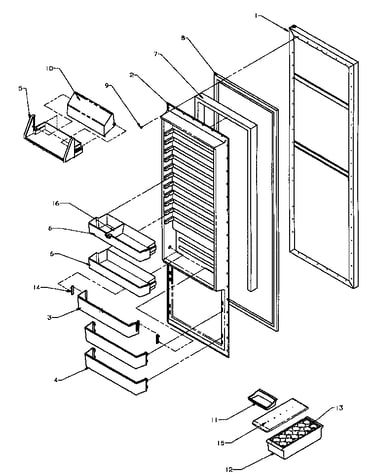 Refrigerator door