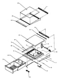Refrigerator shelving and drawers
