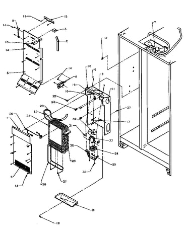 Evaporator and air handling