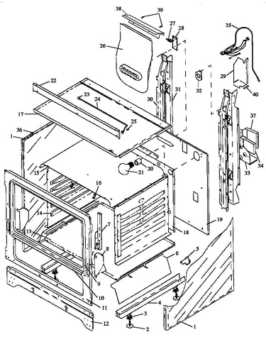 Cabinet section (rln330uw/p1142815nw) (rln340ul/p1142388nl) (rln340uw/p1142388nw) (rln340vl/p1142821nl) (rln340vw/p1142821nw) (rln345ul/p1142389nl) (rln345uw/p1142389nw) (rln347ul/p1142923nl) (rln347uw/p1142923nw) (rln362ul/p1142390nl) (rln362uw/p1142390n