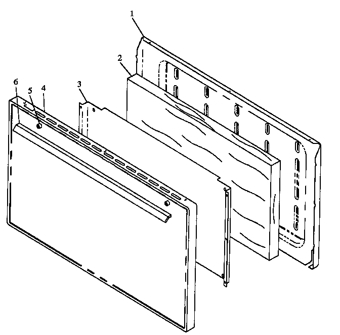 OVEN DOOR ASSEMBLY (RLN330UW/P1142815NW) (RLN340UL/P1142388NL) (RLN340UW/P1142388NW) (RLN340VL/P1142821NL) (RLN340VW/P1142821NW) (RLN345UL/P1142389NL) (RLN345UW/P1142389NW)