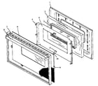 Caloric RLN385UWW/P1142394NWW oven door assembly (rln347ul/p1142923nl) (rln347uw/p1142923nw) (rln362ul/p1142390nl) (rln362uw/p1142390nw) (rln367ul/p1142721nl) (rln367uw/p1142721nw) (rln381ul/p1142391nl) (rln381uw/p1142391nw) (rln381uww/p1142391nww) (rln383ul/p1142822nl) (rln383uw/p114 diagram