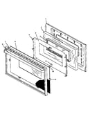 Oven door assembly (rln347ul/p1142923nl) (rln347uw/p1142923nw) (rln362ul/p1142390nl) (rln362uw/p1142390nw) (rln367ul/p1142721nl) (rln367uw/p1142721nw) (rln381ul/p1142391nl) (rln381uw/p1142391nw) (rln381uww/p1142391nww) (rln383ul/p1142822nl) (rln383uw/p114
