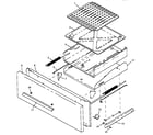 Caloric RLN385UW/P1142394NW broiler drawer assembly (rln330uw/p1142815nw) (rln340ul/p1142388nl) (rln340uw/p1142388nw) (rln340vl/p1142821nl) (rln340vw/p1142821nw) (rln345ul/p1142389nl) (rln345uw/p1142389nw) (rln347ul/p1142923nl) (rln347uw/p1142923nw) (rln362ul/p1142390nl) (rln362uw/p diagram
