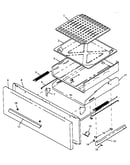 Broiler drawer assembly (rln330uw/p1142815nw) (rln340ul/p1142388nl) (rln340uw/p1142388nw) (rln340vl/p1142821nl) (rln340vw/p1142821nw) (rln345ul/p1142389nl) (rln345uw/p1142389nw) (rln347ul/p1142923nl) (rln347uw/p1142923nw) (rln362ul/p1142390nl) (rln362uw/p