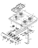 Sealed top burner assembly (rln367ul/p1143079nl) (rln367uw/p1143079nw) (rln383ul/p1143080nl) (rln383uw/p1143080nw) (rln385ul/p1143085nl) (rln385uw/p1143085nw) (rln385uww/p1143085nww) (rmn383ul/p1143081nl)