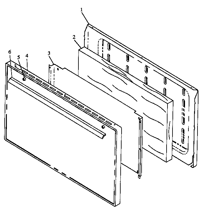 Oven door assembly (rln330uw/p1143073nw) (rln340ul/p1143074nl) (rln340uw/p1143074nw) (rln340vl/p1143075nl) (rln340vw/p1143075nw) (rln345ul/p1143076nl) (rln345uw/p1143076nw)