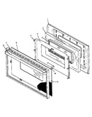 Oven door assembly (rln347ul/p1143077nl) (rln347uw/p1143077nw) (rln362ul/p1143078nl) (rln362uw/p1143078nw) (rln367ul/p1143079nl) (rln367uw/p1143079nw) (rln381ul/p1143084nl) (rln381uw/p1143084nw) (rln381uww/p1143084nww) (rln383ul/p1143080nl) (rln383uw/p114