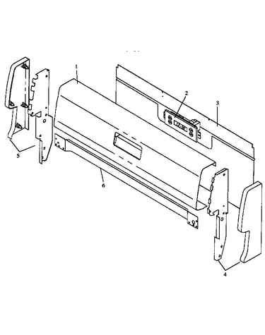 Backguard assembly (rln330uw/p1143073nw) (rln340ul/p1143074nl) (rln340uw/p1143074nw) (rln340vl/p1143075nl) (rln340vw/p1143075nw) (rln345ul/p1143076nl) (rln345uw/p1143076nw) (rln347ul/p1143077nl) (rln347uw/p1143077nw) (rln362ul/p1143078nl) (rln362uw/p11430