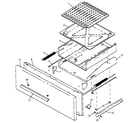 Caloric RLN385UW/P1143085NW broiler drawer assembly (rln330uw/p1143073nw) (rln340ul/p1143074nl) (rln340uw/p1143074nw) (rln340vl/p1143075nl) (rln340vw/p1143075nw) (rln345ul/p1143076nl) (rln345uw/p1143076nw) (rln347ul/p1143077nl) (rln347uw/p1143077nw) (rln362ul/p1143078nl) (rln362uw/p diagram