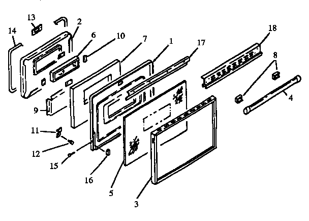 OVEN DOOR ASSEMBLY