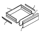 Caloric RSS358UW-P1130875NW storage drawer assembly diagram