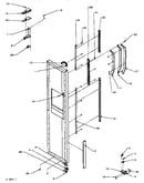 Freezer door hinge and trim parts