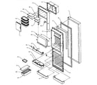 Amana SCD25N2W-P1181323WW refrigerator door (spd25ae/p1162435we) (spd25al/p1162435wl) (spd25aw/p1162435ww) diagram