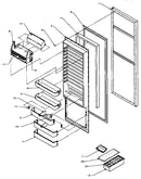 Refrigerator door (scd22nl/p1181305wl) (scd22nw/p1181305ww) (scd25n2l/p1181319wl) (scd25n2l/p1181323wl) (scd25n2w/p1181319ww) (scd25n2w/p1181323ww) (scd25nl/p1181307wl) (scd25nw/p1181307ww) (spd22npl/p1181306wl) (spd22npw/p1181306ww)