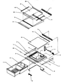 Refrigerator shelving and drawers