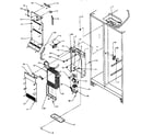 Amana SPD25AE-P1162435WE evaporator and air handling diagram