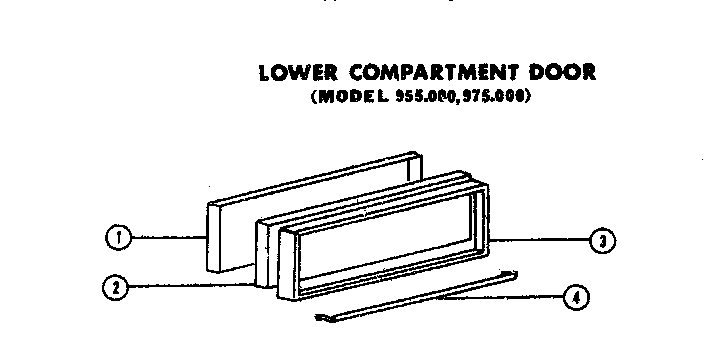 Lower compartment door