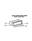 Lower compartment door
