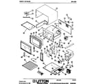 Amana 2071.004 microwave parts diagram