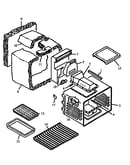 Oven cavity assembly (rss356ul/p1130975nl) (rss356ul/p1141233nl) (rss356ul/p1141234nl) (rss356ul/p1141249nl) (rss358ul/p1130875nl) (rss358ul/p1130888nl) (rss358ul/p1130974nl) (rss358ul/p1141226nl) (rss358ul/p1141231nl) (rss358ul/p1141235nl) (rss358ul/p114
