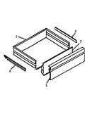 Storage drawer assembly (rss356ul/p1130975nl) (rss356ul/p1141233nl) (rss356ul/p1141234nl) (rss356ul/p1141249nl) (rss358ul/p1130875nl) (rss358ul/p1130888nl) (rss358ul/p1130974nl) (rss358ul/p1141226nl) (rss358ul/p1141231nl) (rss358ul/p1141235nl) (rss358ul/p