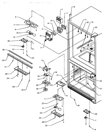 Refrigerator/freezer controls & light switches