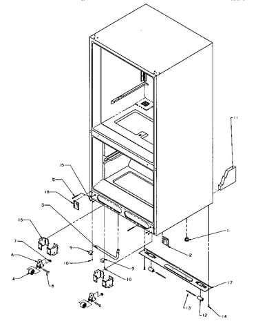 Rollers/drain tube